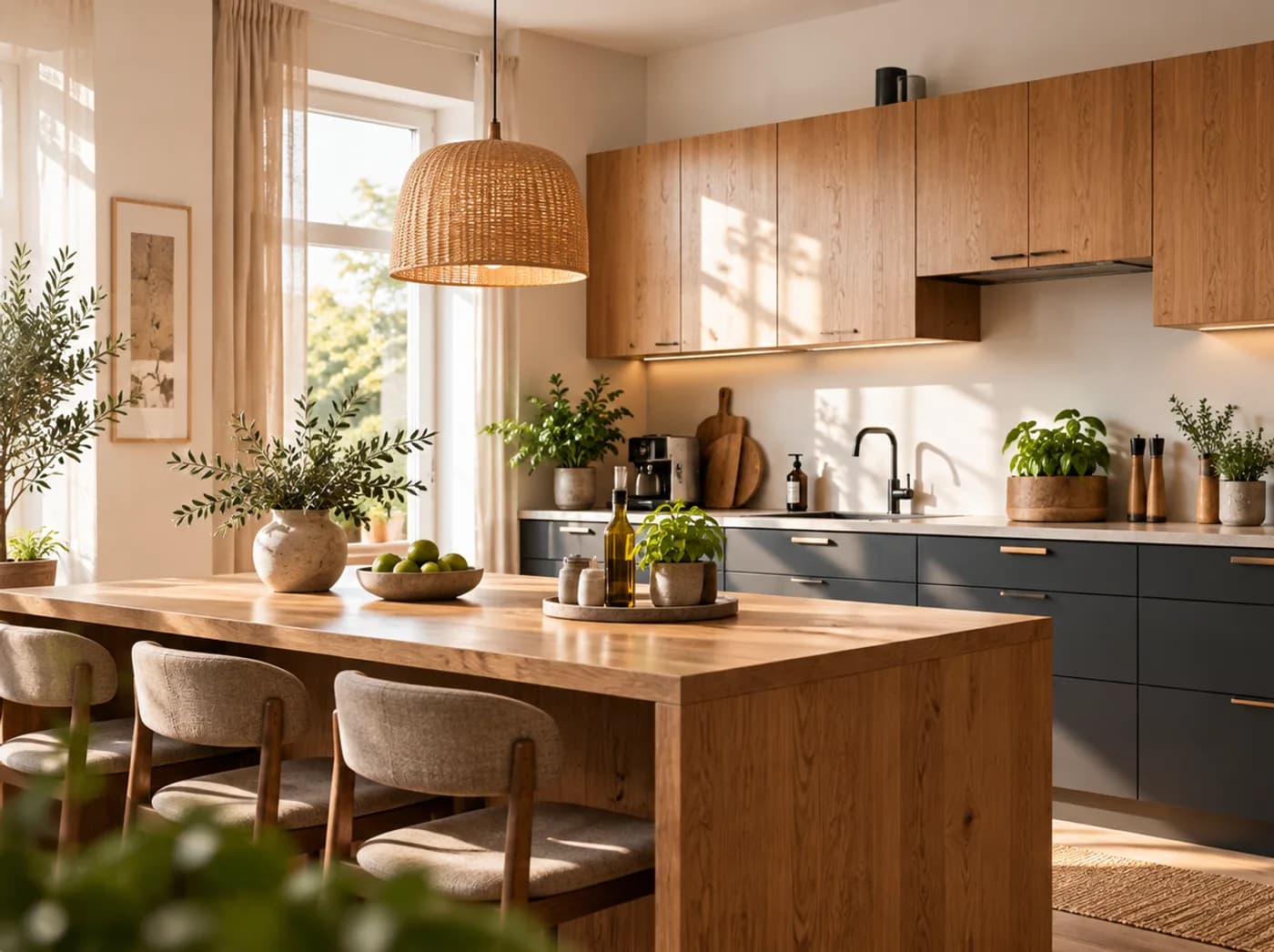 Keuken met gezelligheid & energie als sfeer