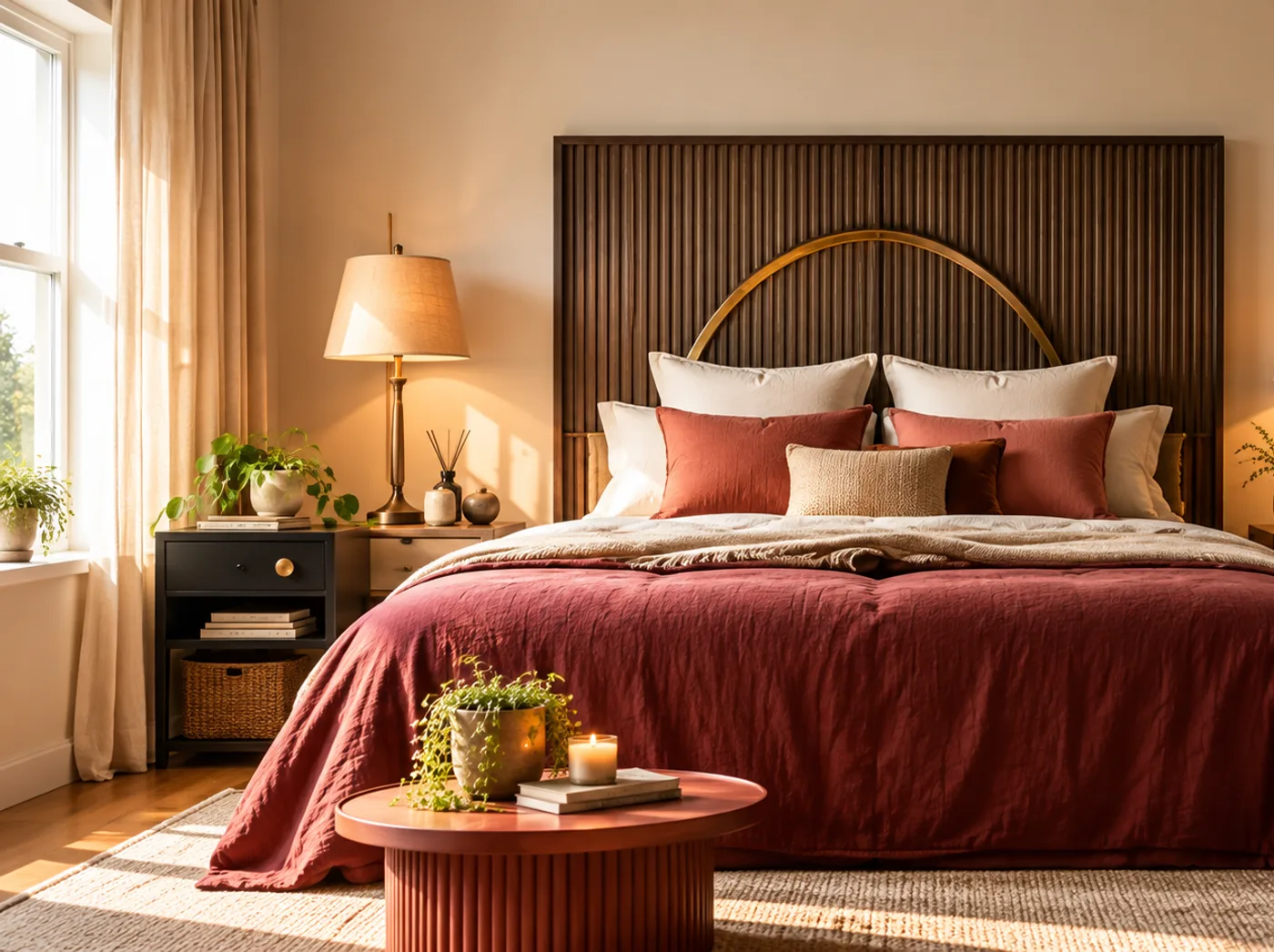 Slaapkamer met rust & ontspanning als sfeer