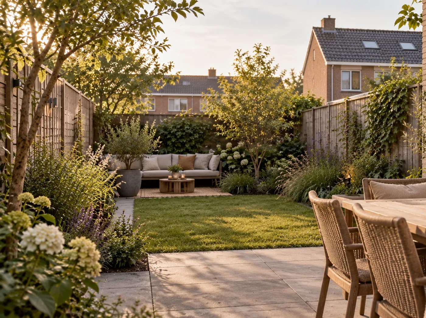 Tuin met vrijheid & natuur als sfeer