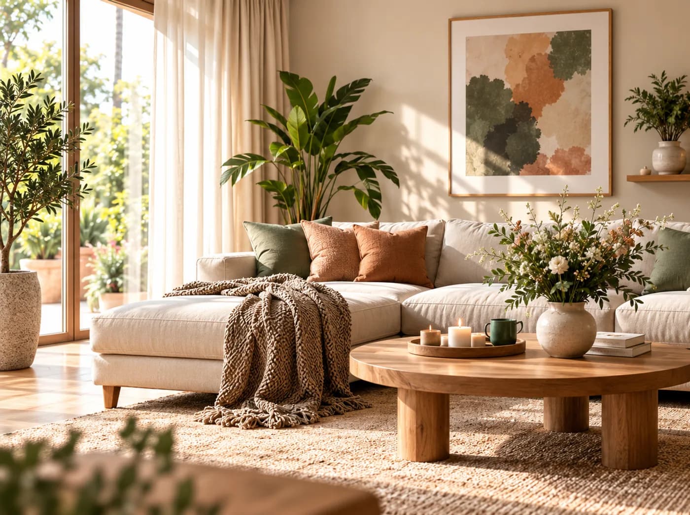 Woonkamer met warmte & samenzijn als sfeer
